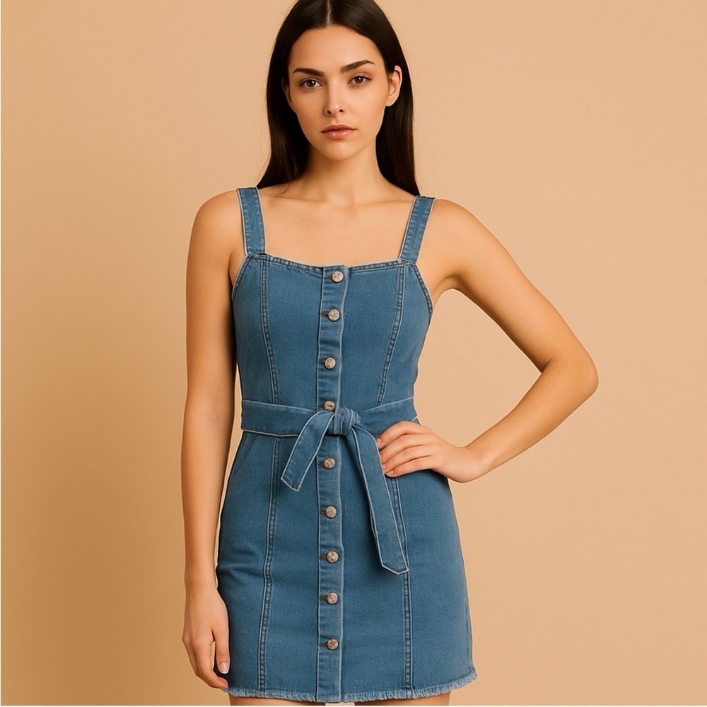 Rewash Denim Button-Up Dress Size (Fits Like S)